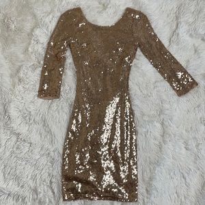 Rose Gold Sequin Dress!